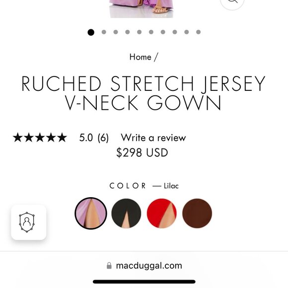 Brand New: Lilac Gown, Mac Duggal, Size: Small - Picture 5 of 5